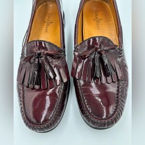 Cole Haan Pinch Shawl Tassel Loafers Cordovan Burgundy Leather Kiltie Size 12D